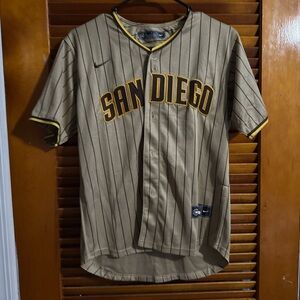 Nike Tan and Black Kids San Diego Jersey